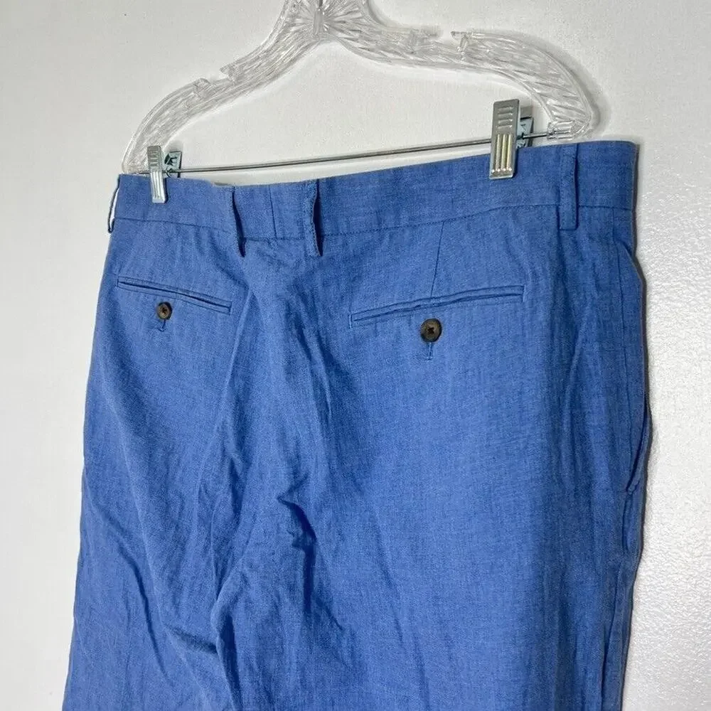 J Crew Men's Tapered Pants Blue Size 36 x 32 Cotton